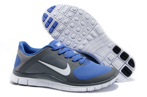 Nike Free Run 4.0 V3 Mens Dark Grey Blue Sale